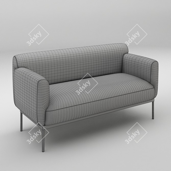 Cozy Cloud Sofa 3D model image 2