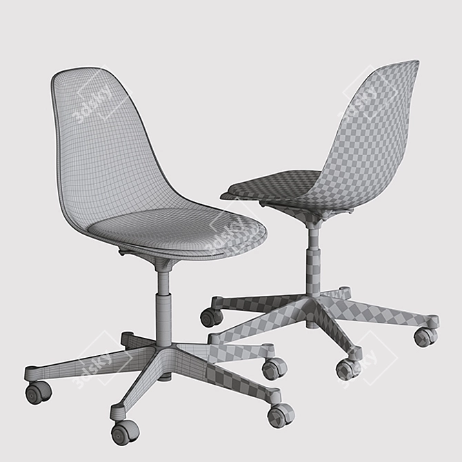 Elevate Your Workspace with Herman Miller Eames Task Chairs 3D model image 3