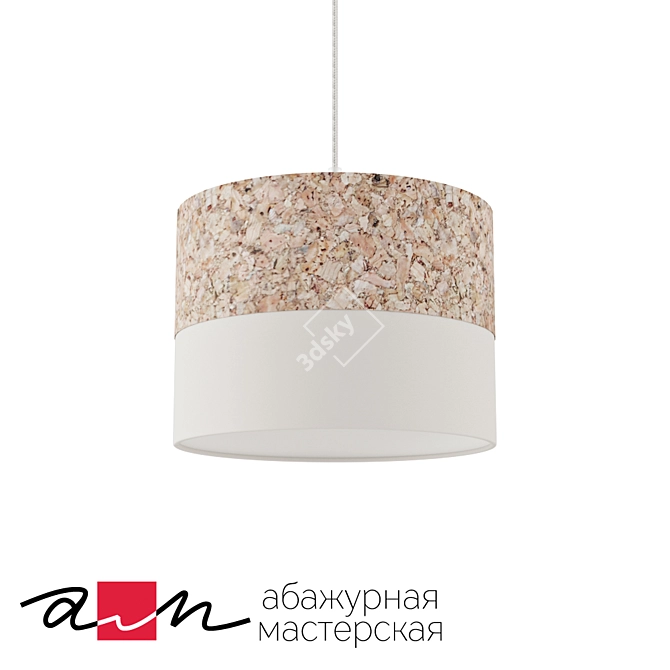 Elegant Lisbon Pendant Lamp 3D model image 1