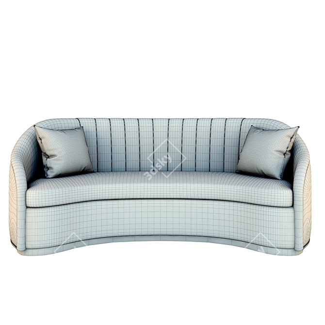 Cozy Circular GIA Couch 3D model image 3