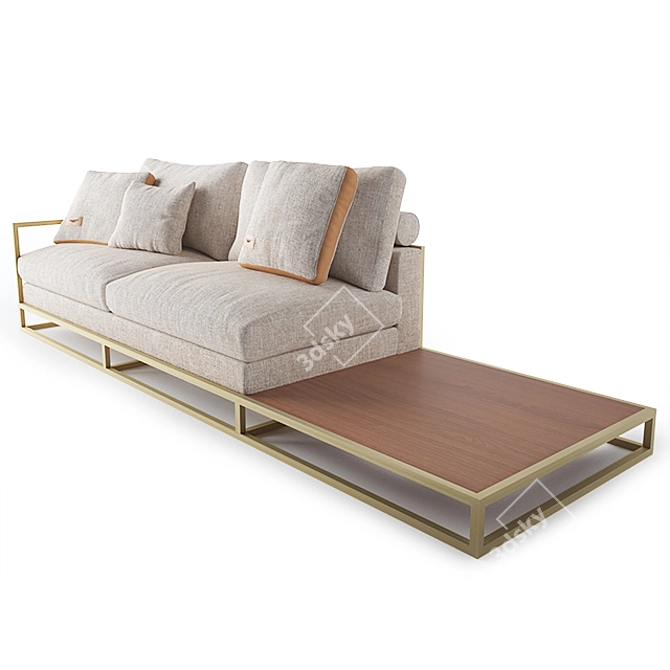 Luxury Aston Martin V210L Sofa 3D model image 1