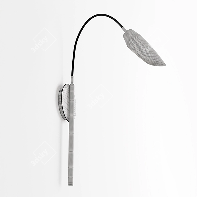 Petal Swing Arm Sconce 3D model image 3