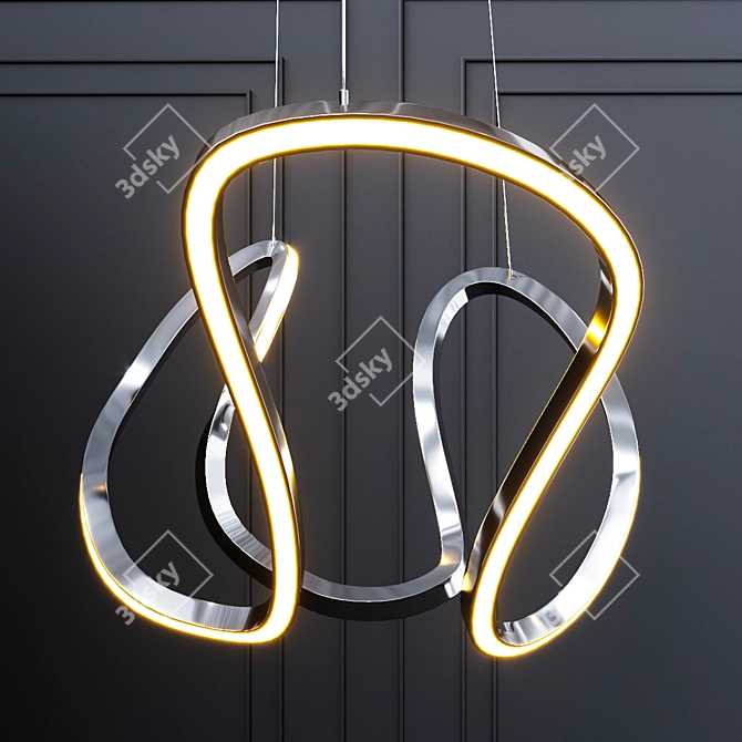 Tokyo Metal Floor Lamp 3D model image 1