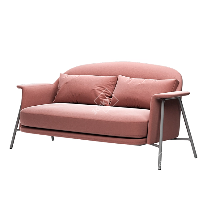 Sleek and Modern: Saba Italia Kepi Sofa 3D model image 1