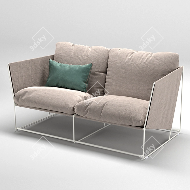 Relax in Style with IKEA Havsten Outdoor Sofa 3D model image 1