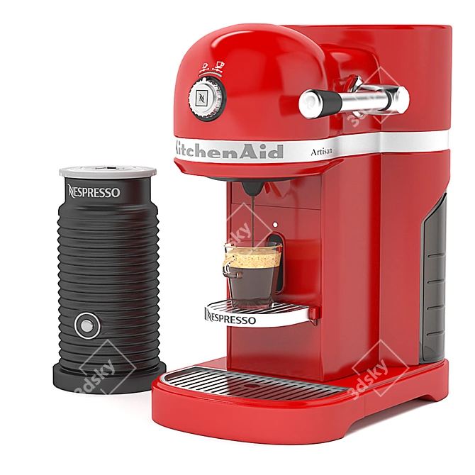 Kitchenaid Nespresso Coffee Machine + Aeroccino 3D model image 1