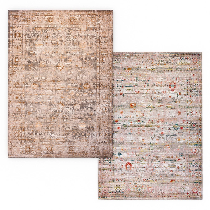 Antiquarian Ushak Carpets: Timeless Elegance 3D model image 1