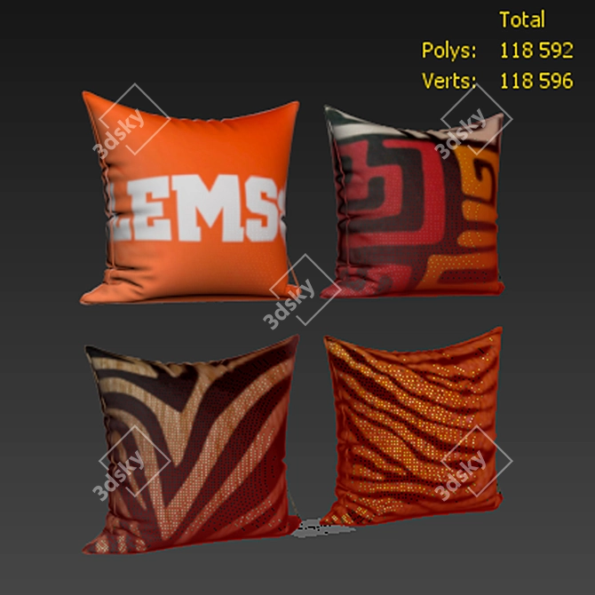 Decorative Pillow Set: EMMTEEY 338 3D model image 2