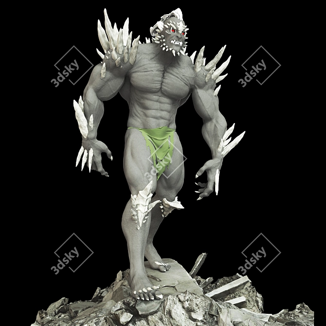 Apocalyptic Superman Figure 3D model image 1