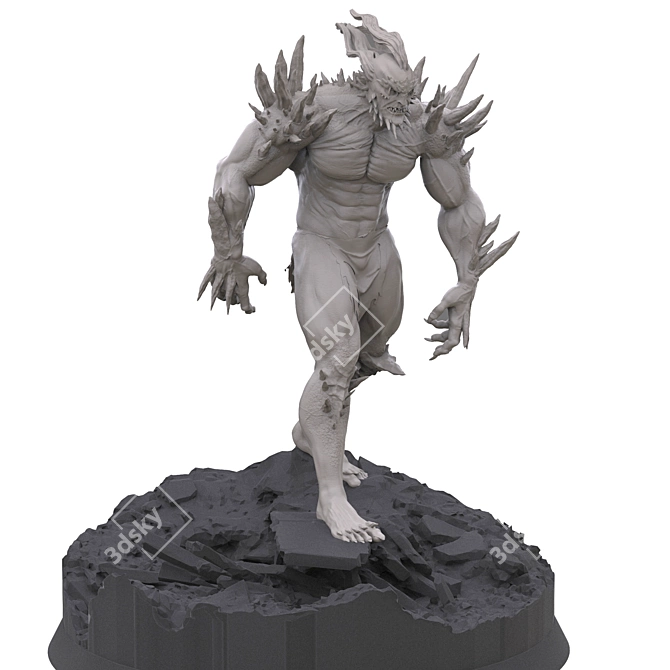 Apocalyptic Superman Figure 3D model image 3