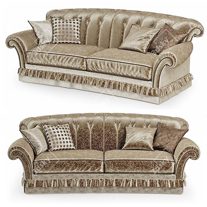 Montellassi Piccadilly Sofa: Timeless Elegance 3D model image 1