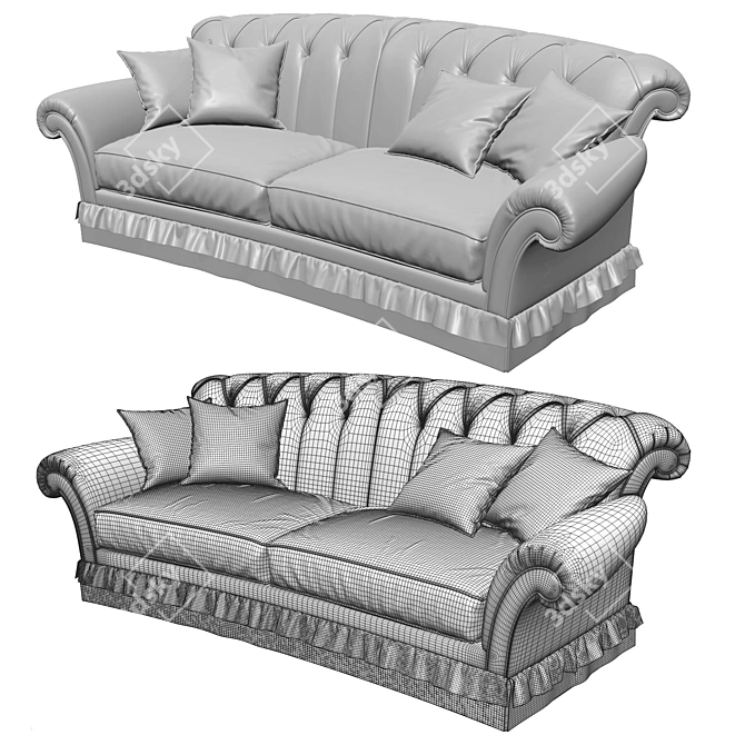 Montellassi Piccadilly Sofa: Timeless Elegance 3D model image 3