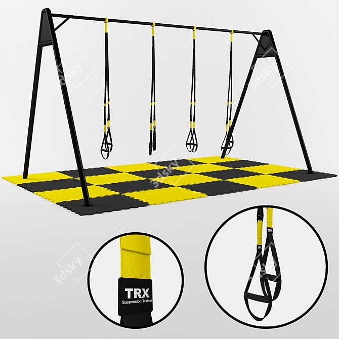 TRX Pro Suspension Trainer 3D model image 1