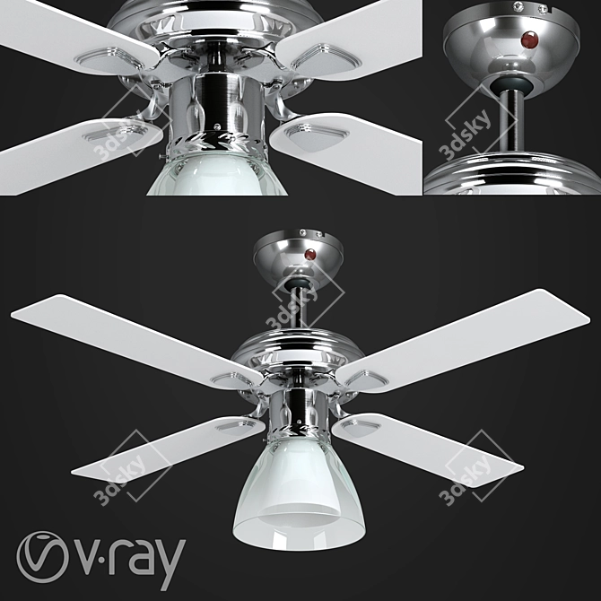 Majestic Air Circulator 3D model image 1