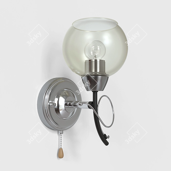 Melefa 3507/1W: Sleek Italian High-Tech Sconce 3D model image 1