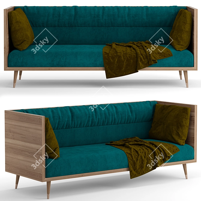 Modern Comfort Sofa 3D model image 1