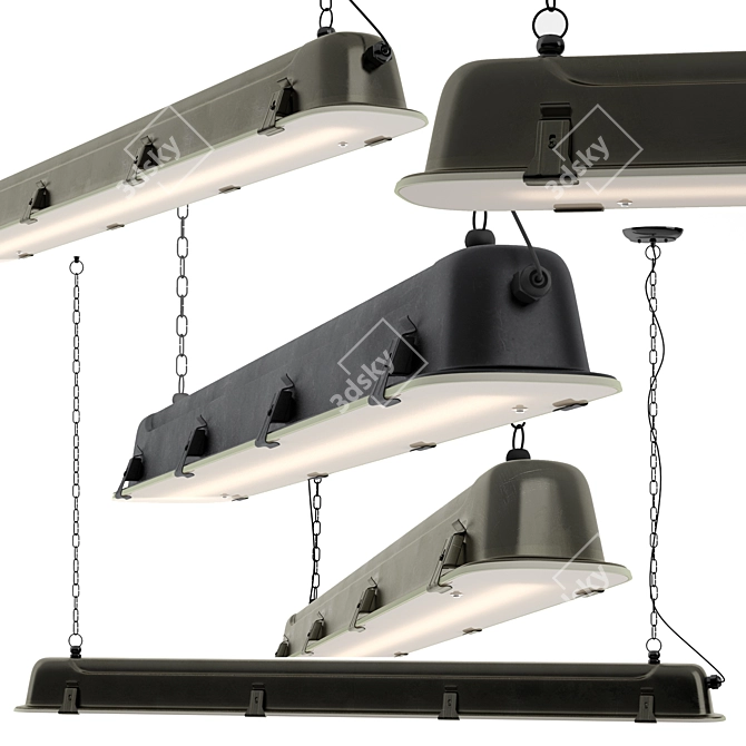 Elegant Porringer Lamp: Stylish & Detailed 3D model image 1