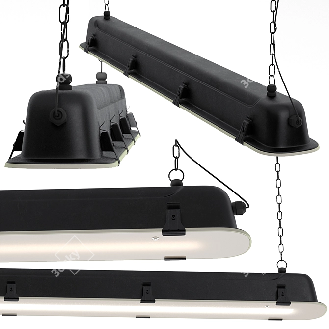 Elegant Porringer Lamp: Stylish & Detailed 3D model image 2
