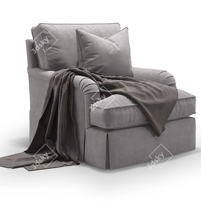 Baker's Choice Simmons Chair 3D model image 2