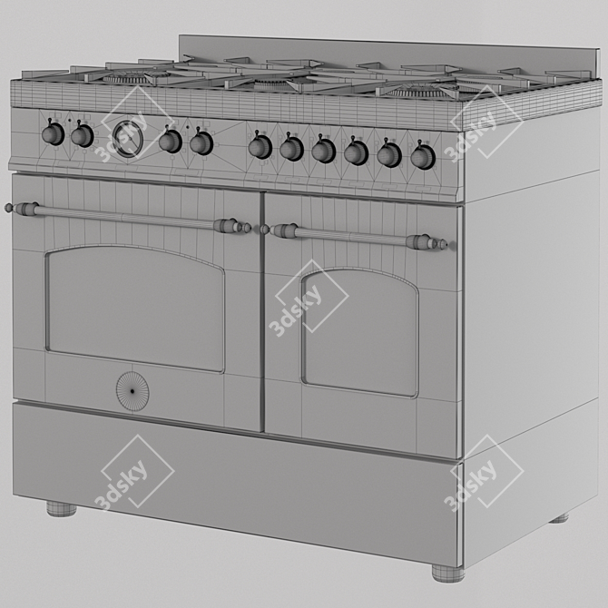 Title: Bertazzoni Heritage Gas Stove 3D model image 3