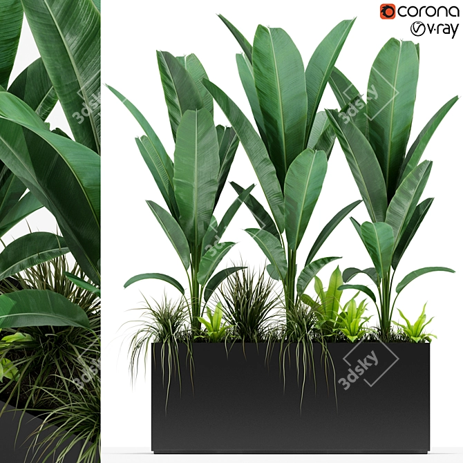 Nature's Bounty: 150 Diverse Plants 3D model image 1