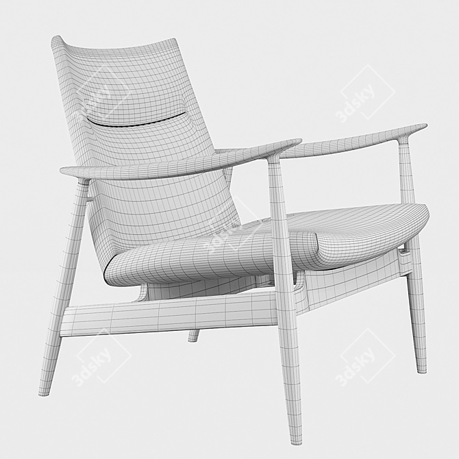 Luxurious Ritzwell Rivage Easy Chair 3D model image 3
