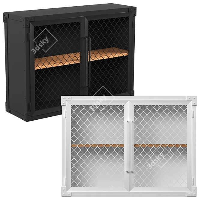 Grid Hanging Cabinet | Noodles Noodles 3D model image 1