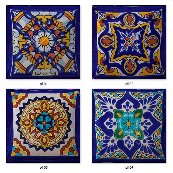 WholesaleSarong Decorative Pillows Set 3D model image 3