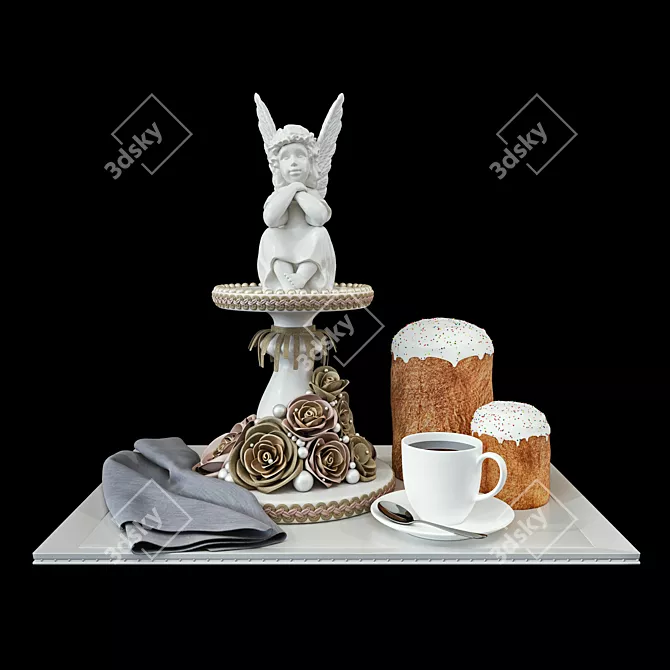 Max Corona Decor Set 3D model image 1