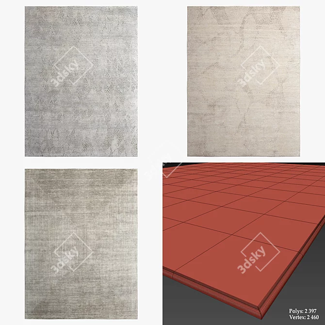 Thibault Van Renne Contemporary Rugs 3D model image 2