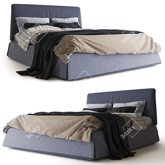 Adel Bed by Ditre Italia 3D model image 1