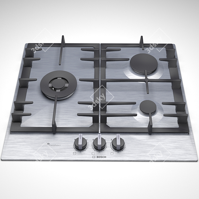 Bosch PCC6A5B90 Cooktop: Sleek and Efficient 3D model image 2