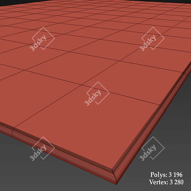 Brushed Warli Pattern Indoor Handknotted Rugs 3D model image 3