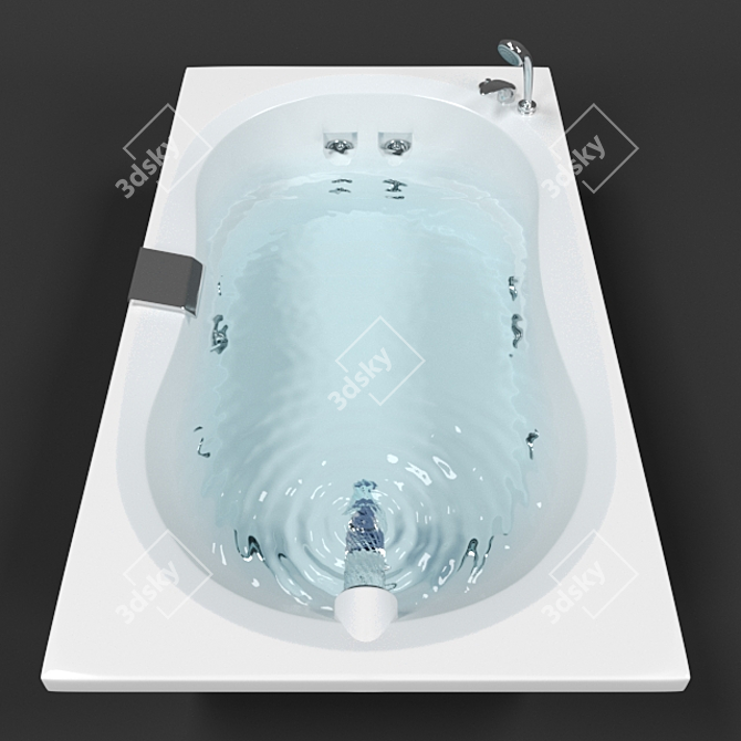 Relax in Style with Jacuzzi Espree 3D model image 1