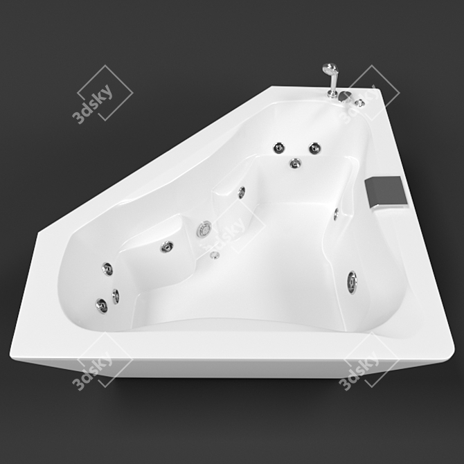 Luxury Corner Jacuzzi: Espree  3D model image 1