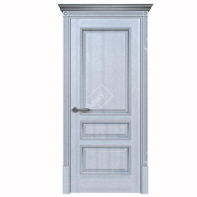 Elegant Vienna Classic Door 3D model image 1