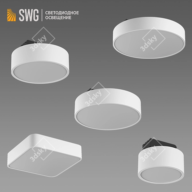 DesignLed IMD-YA Aluminum Profile Lights 3D model image 2