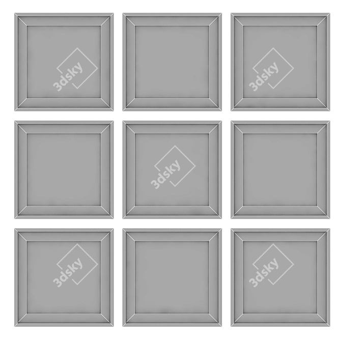 9 Shot Photography Frame Set 3D model image 3