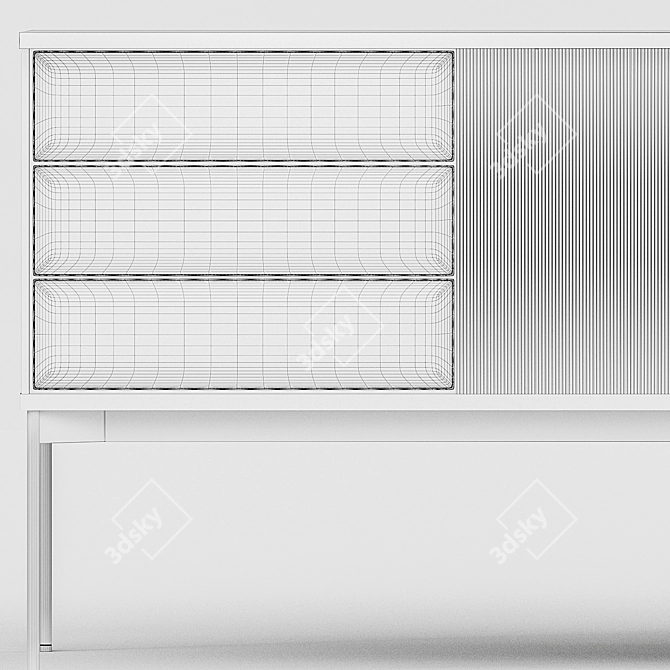 Ritzwell Jabara Medium Sideboard - Sleek and Functional 3D model image 2