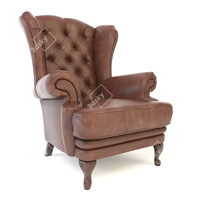 Mantellassi Gentleman: Classic Luxury Chair 3D model image 1