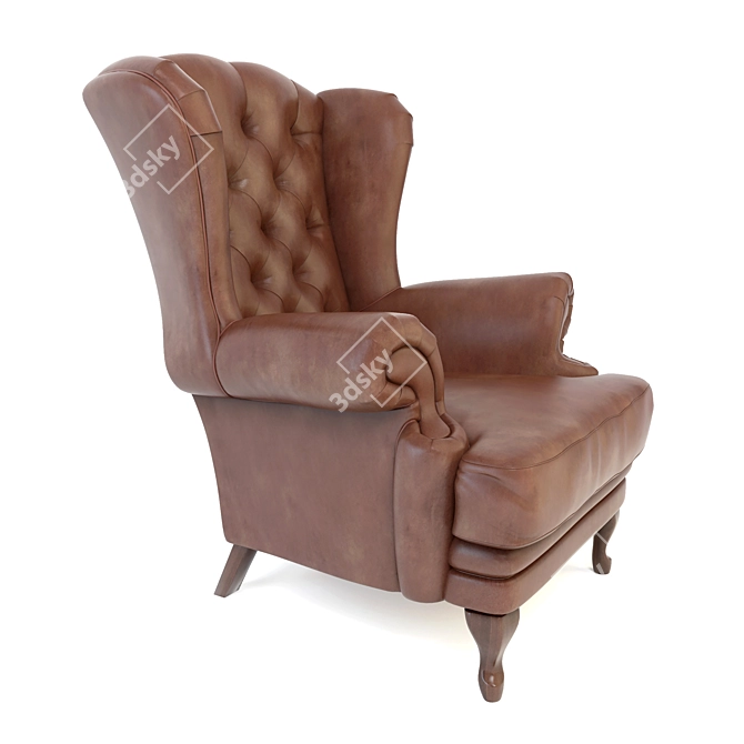 Mantellassi Gentleman: Classic Luxury Chair 3D model image 2