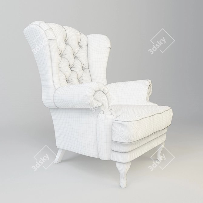 Mantellassi Gentleman: Classic Luxury Chair 3D model image 3