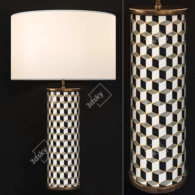 Jonathan Adler Carnaby Table Lamp 3D model image 1