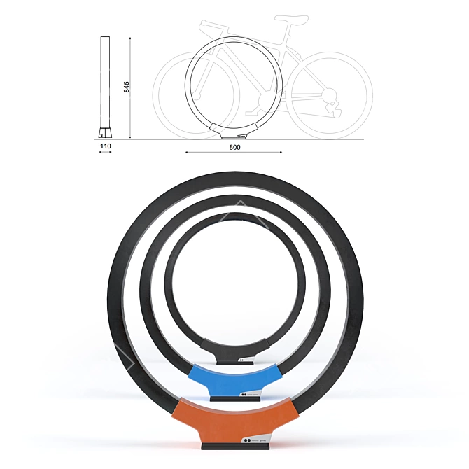 Gomez Cycle Parking Solution 3D model image 2