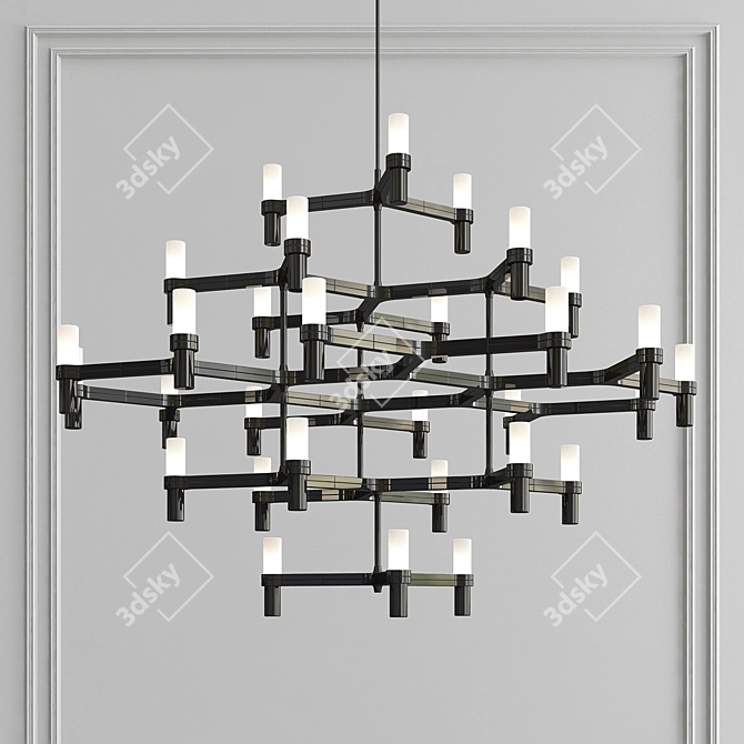 Royal Splendor: Crown Major Chandelier 3D model image 2