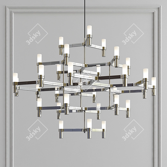 Royal Splendor: Crown Major Chandelier 3D model image 3