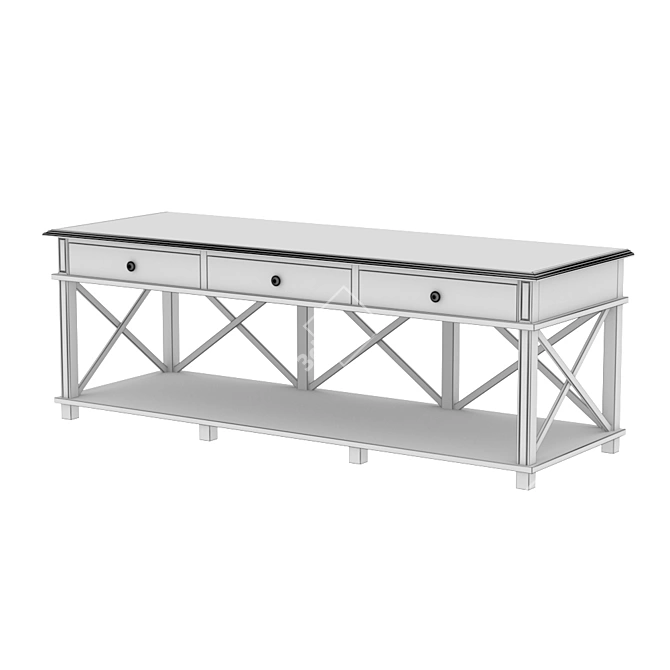 Freigraf Natural TV Stand 3D model image 2