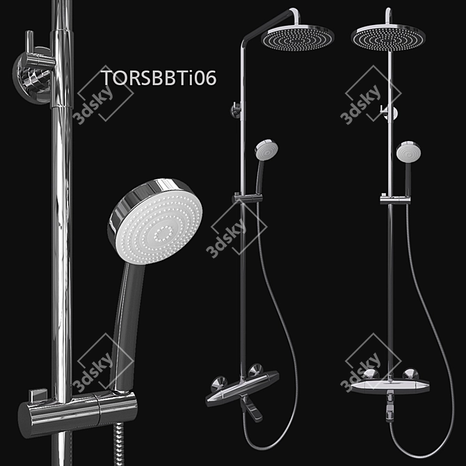 Iddis Torr Shower System: Innovative Design & Superior Functionality 3D model image 1