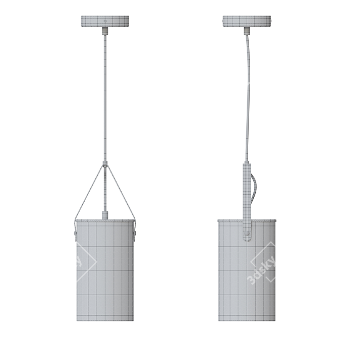 Modern DeMarkt Tetro Pendant Light 3D model image 3