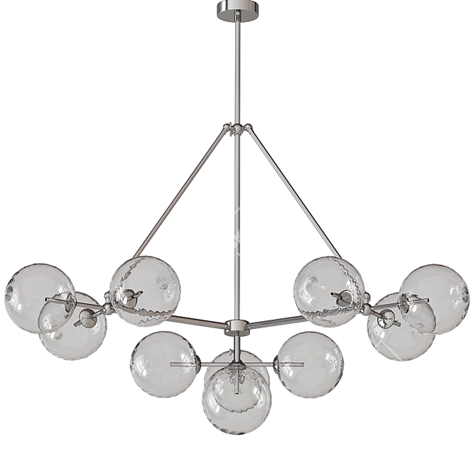 Elegant Crystal Chandelier: Bermude 3D model image 1